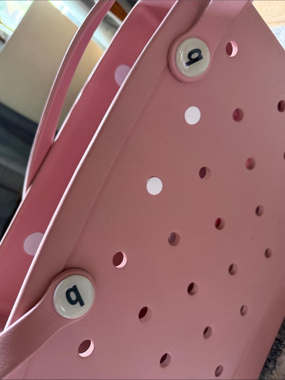 BOGG BAG Pink Perforated Tote - Picture 6 of 7